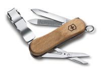Нож-брелок Victorinox Classic Nail Clip Wood 580, 65 мм, 6 функций, дерево 0.6461.63 от прозводителя Victorinox