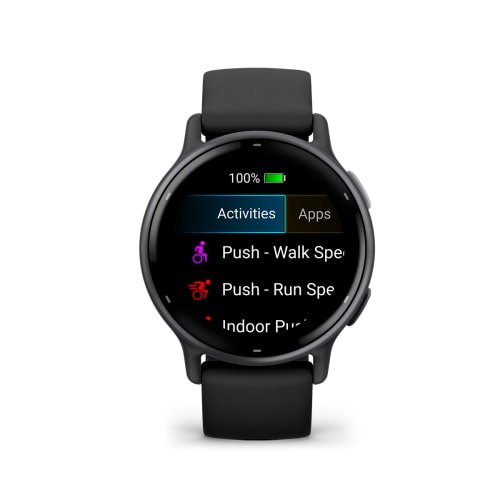 Garmin Vivoactive 5 черные с серым безелем и силиконовым ремешком 010-02862-10 от прозводителя Garmin