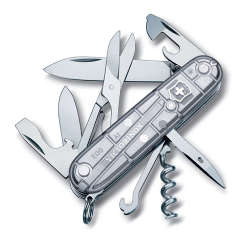 Нож Victorinox Climber, 91 мм, 14 функций, серебристый 1.3703.T7 от прозводителя Victorinox