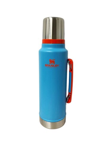 Термос Stanley Classic (1,4 литра), голубой, с оранжевым лого 10-12417-004 от прозводителя STANLEY