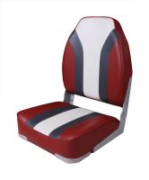 Сиденье мягкое складное High Back Rainbow Boat Seat, красно-белое 75107RCW от прозводителя Newstarmarine Сиденье мягкое складное High Back Rainbow Boat Seat, красно-белое 75107RCW от прозводителя Newstarmarine