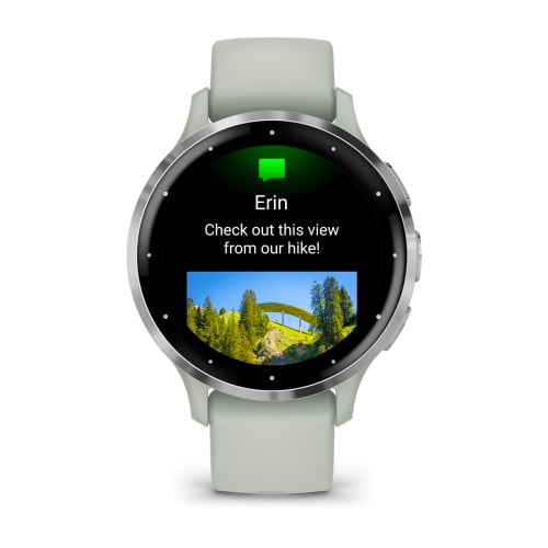 Garmin Venu 3S серо-зеленый с серебристым безелем 010-02785-01 от прозводителя Garmin
