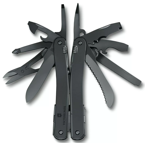 Мультитул Victorinox SwissTool Spirit MXBS, 105 мм, 24 функций, черный, нейлоновый чехол 3.0226.M3N от прозводителя Victorinox