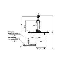 Электропривод стеклоочистителя W.E, длина резьбы 34 мм, посадка М5, 90°, 12В WEM1132 34 от прозводителя W.E