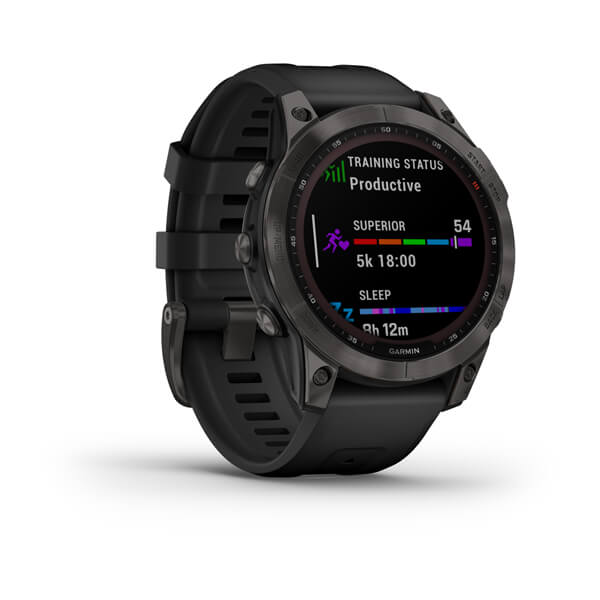 Garmin Fenix 7 Sapphire Solar титановый черный DLC с черным ремешком 010-02540-35 от прозводителя Garmin
