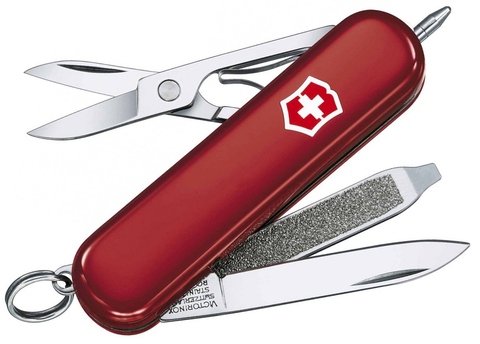 Нож-брелок Victorinox Classic Signature Lite, 58 мм, 7 функций, красный 0.6226 от прозводителя Victorinox