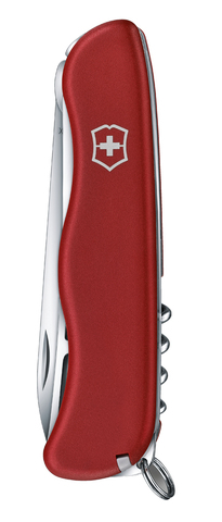 Нож Victorinox Cheese Master, 111 мм, 8 функций, с фиксатором лезвия, красный 0.8313.W от прозводителя Victorinox