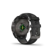 Garmin Fenix 8 - 47 мм AMOLED | SAPPHIRE | Carbon grey DLC titanium with Black/pebble grey silicone band