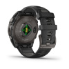 Garmin Fenix 8 - 47 мм AMOLED | SAPPHIRE | Carbon grey DLC titanium with Black/pebble grey silicone band