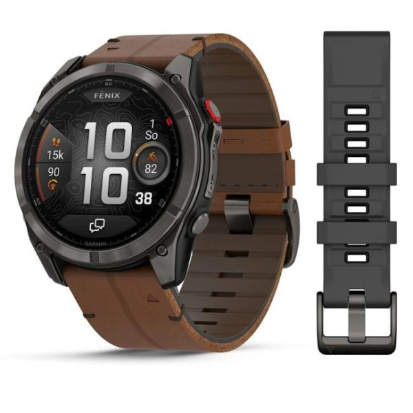 GARMIN   FENIX 8 PRO – 51mm, AMOLED Sapphire Chestnut leather band 010-03199-40 010-03199-40 от прозводителя Garmin