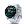Garmin Fenix 8 - 43 мм AMOLED | Silver with Whitestone silicone band