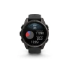 Garmin Fenix 8 - 43 мм AMOLED | Sapphire | Carbon grey DLC titanium with Black/pebble grey silicone band