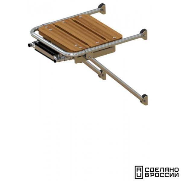 Платформа кормовая с трапом 3 ступени черные 040203BT от прозводителя Техномарин