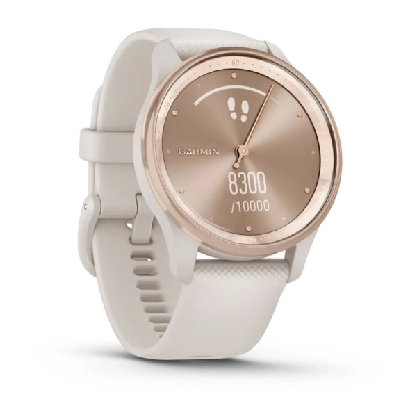 Garmin vivomove Trend с безелем персикового цвета с корпусом цвета слоновой кости и силиконовым ремешком 010-02665-01 от прозводителя Garmin