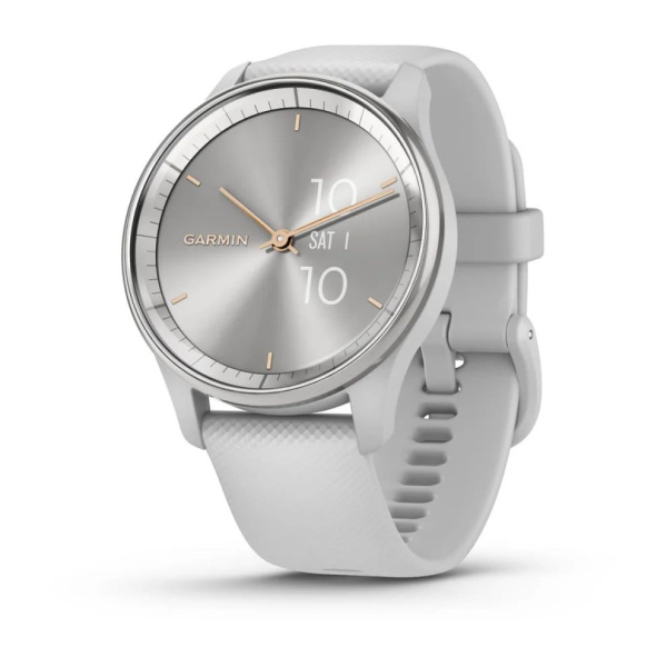 Garmin vivomove Trend с серебристым безелем, серым корпусом и силиконовым ремешком 010-02665-03 от прозводителя Garmin
