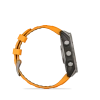 Garmin Fenix 8 - 47 мм AMOLED | SAPPHIRE | Titanium with Spark orange/graphite silicone band
