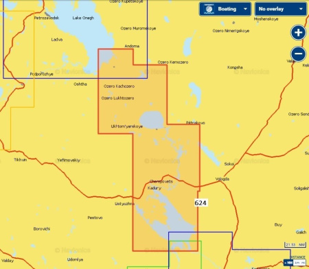 Карты Navionics Small 5G624S2 Волго-Балтийский канал 5G624S2 от прозводителя Navionics
