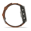Garmin Fenix 7 Pro - 47 мм SOLAR | SAPPHIRE | Titanium with Chestnut Leather Band