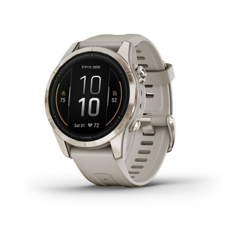 Garmin Epix Pro (Gen 2) - 42 мм SAPPHIRE | Soft Gold with Light Sand Band