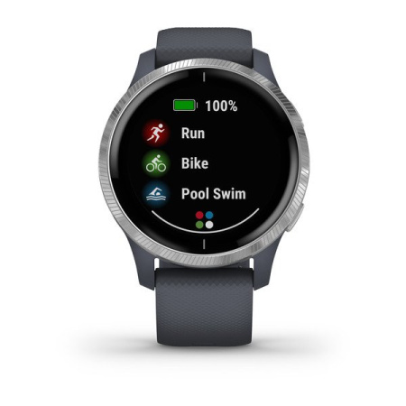 Garmin Venu синий гранит с серебристым безелем 010-02173-03 от прозводителя Garmin
