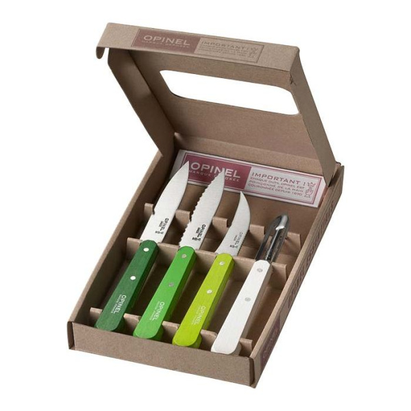 Набор ножей Opinel Les Essentiels Primavera, нержавеющая сталь, (4 шт./уп.), 001709 001709 от прозводителя Opinel