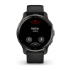 Garmin Venu 2 Plus - 43 мм Премиум-функции | Slate Stainless Steel Bezel With Black Case And Silicone Band