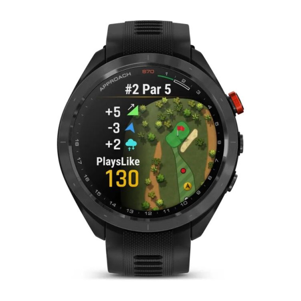 GARMIN APPROACH S70  47 MM - BLACK CERAMIC BEZEL WITH BLACK SILICONE BAND 010-02746-12 010-02746-12 от прозводителя Garmin