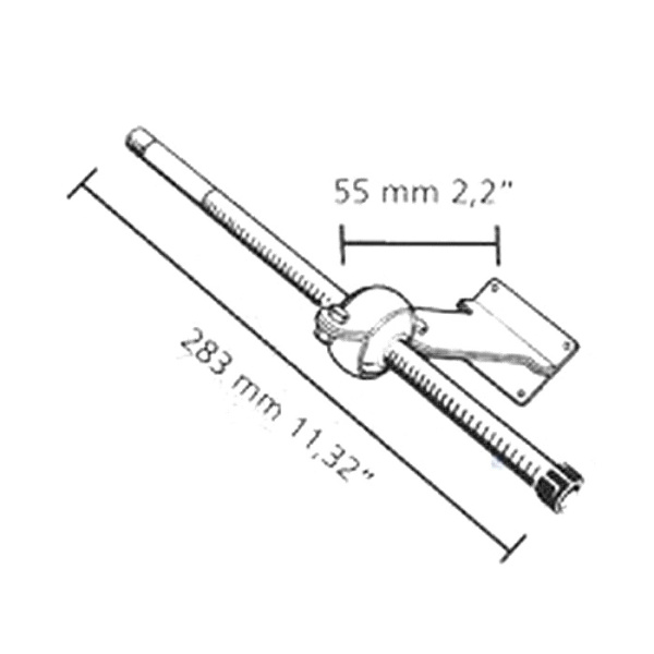 S.62 Опора транцевая РТ 283x55 S.62 от прозводителя Ultraflex