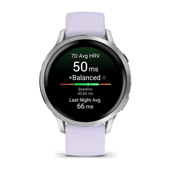 GARMIN VENU 4 – 41 mm Silver with Periwinkle Silicone Band 010-03013-01 010-03013-01 от прозводителя Garmin