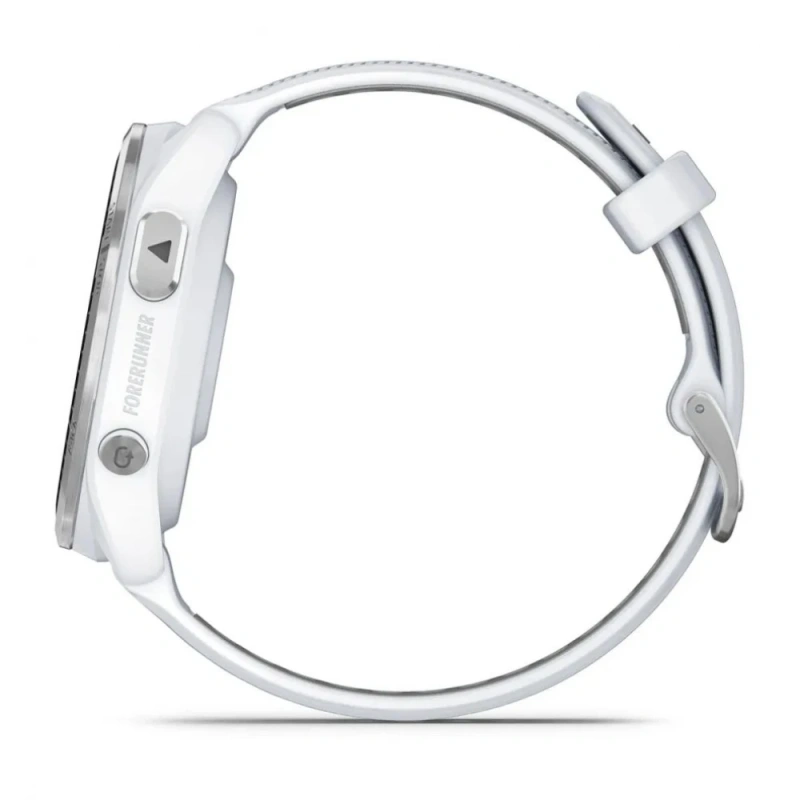 Garmin Forerunner 965 - | Titanium Bezel with Whitestone Case and Whitestone/Powder Grey Silicone Band