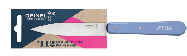 Нож столовый Opinel №112, деревянная рукоять, блистер, нержавеющая сталь, голубой 001917 001917 от прозводителя Opinel