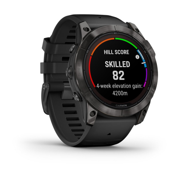 Garmin fenix 7X Pro Sapphire Solar Edition Титановый угольно-серый корпус с DLC-покрытием и черным ремешком 010-02778-11 от прозводителя Garmin