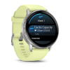 Garmin Venu 4 - 45 мм | Silver with Citron Silicone band