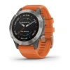 Garmin Fenix 6 Pro - 47 мм SAPPHIRE | Titanium with ember orange band