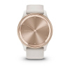 Garmin Vivomove Trend - 40 мм | Peach Gold Stainless Steel Bezel with Ivory Case and Silicone Band
