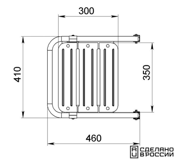 Платформа кормовая с трапом 2 ступени белые 040202WT от прозводителя Техномарин