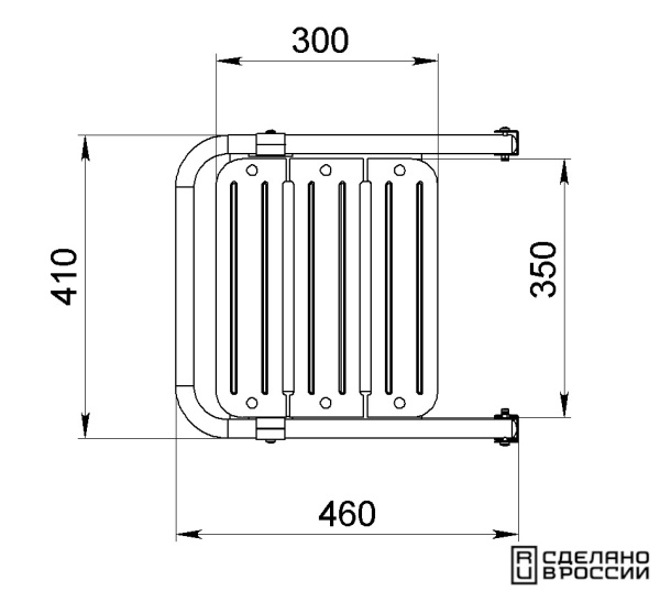 Платформа кормовая с трапом 3 ступени черные 040203BT от прозводителя Техномарин