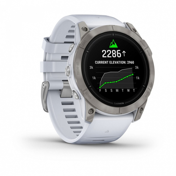 GARMIN EPIX Pro G2  51MM - TITANIUM WITH WHITESTONE SILICONE BAND 010-02804-11 010-02804-11 от прозводителя Garmin