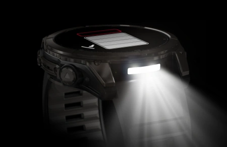 Garmin Fenix 8 - 51 мм AMOLED | SAPPHIRE | Carbon grey DLC with Black/pebble grey silicone band