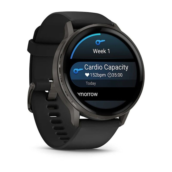 GARMIN VENU 4 – 45 mm Slate with Black Silicone Band 010-03014-00 010-03014-00 от прозводителя Garmin